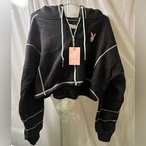 Cropped Playboy MISSGUIDED hoodie